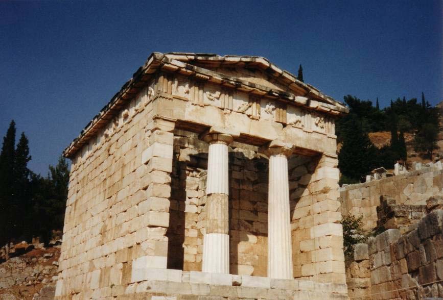 De schatkamer was namelijk uit 9. De schatkamer van Siphnos 1/10 van de beschikbare hoeveelheid goud op Siphnos geconstrueerd.