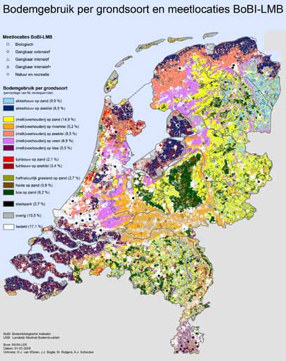 Bodembiologische Indicator De biologische bodemvruchtbaarheid wordt in Nederland sinds 1997 systematisch gevolgd. Op zo n 380 locaties wordt eens in de zes à zeven jaar een grondmonster genomen.