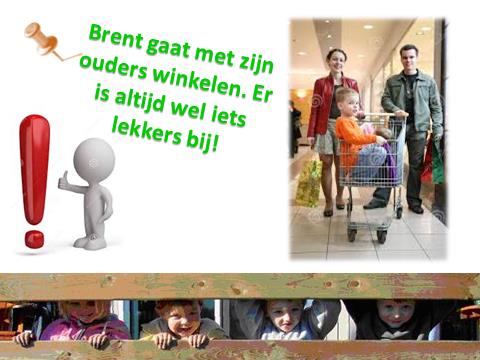 een boterham moet eten en ze niets extra mag vragen.