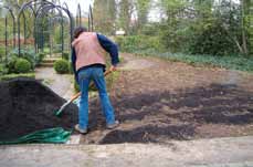 Bodemverbetering doet u door compost aan te brengen (afhankelijk van de ondergrond 35 à 45 l/m²), deze uit te spreiden en 10 tot 20 cm diep in te