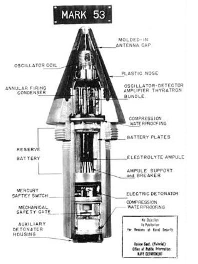 De proximity fuse Elektronische oorlogsvoering. Een Doppler zender/ontvanger in de kop van luchtdoelgranaten die er voor zorgt dat de granaat vlak bij een vliegtuig ontploft.