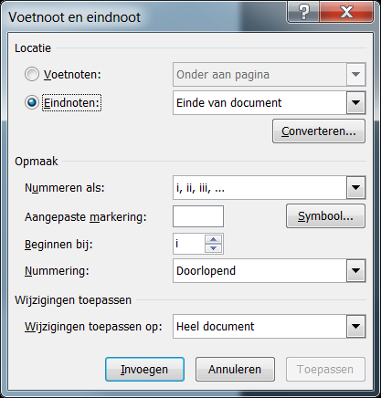 3. Klik onder Opmaak op de pijl naast de lijst Nummeren als en selecteer de gewenste nummerindeling in de lijst. 4.