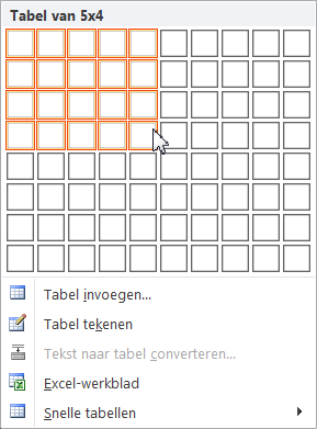 Microsoft Office 2010 - Word - Tabel Maken Om een tabel te maken gaan we naar het tabblad Invoegen in het Lint.