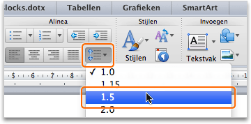 Hieronder ziet u hoe u enkele indelingsopties voor het document kunt w ijzigen.