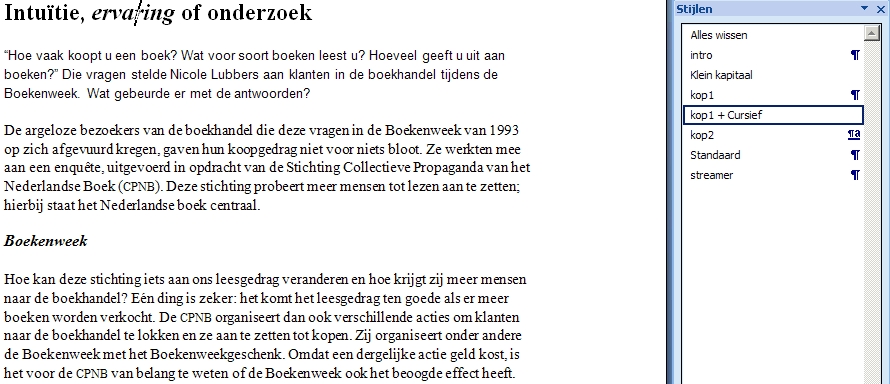 2 1 Word-kopij voorbereiden voor InDesign en QuarkXPress Het probleem Veel (boek)uitgeverijen leveren kopij aan als Word-bestanden en elke opmaker en grafisch vormgever weet het: lang niet altijd is