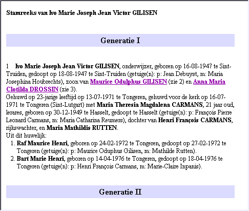 STRKS, Stamreeks-uitvoer met terugverwijzingen (t.