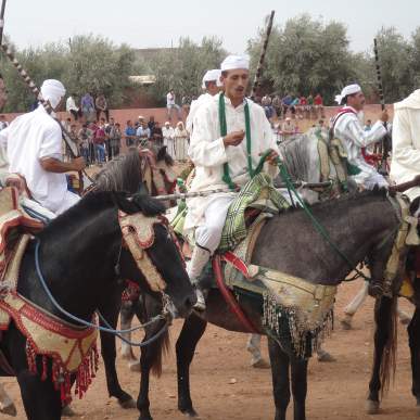 Fantasia Fantasia is de Westerse naam voor een ruiterspel dat gehouden wordt door de Berbers in de Maghreb. De Arabische namen voor deze ruiterspel e n betekenen kruitspelen en paarden- spelen.