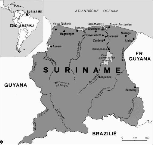 1.2. SURINAME EN HET KOLONIALISME http://www.ned.univie.ac.at/publicaties/taalgeschiedenis/nl/suri-karte.htm 1.2.1. GESCHIEDENIS, KOLONIALISME EN ETNISCHE COMPOSITIE De korte geschiedenis van