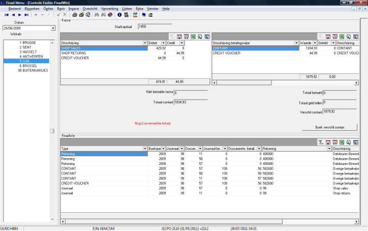 administratie financieel vrraden Cntrle Fashin Finadwin Kassaverkpen wrden aut. Gebekt als facturen (dagelijks / winkel) Betalingen tickets wrden betalingen facturen.