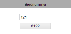 4. registreren bieders voor veiling a. Controleer of juiste standaardveiling is gekozen b.