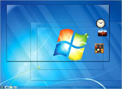 Vensteropties Windows 7 bevat vier eenvoudige maar krachtige functies: Aero Shake, Aero Peek, Snap en Flip 3D.