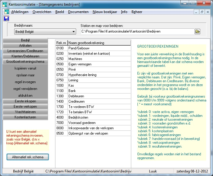 74 21 Handleiding Kantoorsimulatie voor Windows België Kantoorsimulatie voor België (mogelijk vanaf versie 3.0.6.