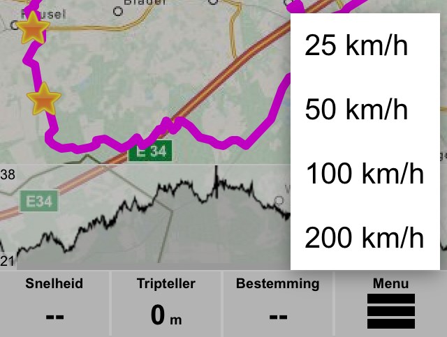 10. Starten met navigeren Vervolgens kun je klikken op om te starten met de route.