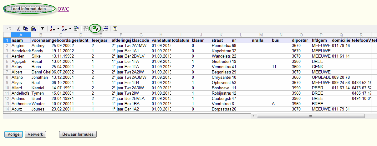 6.4.2 Gebruik Het gebruik van deze importmodule is volledig analoog als bij de Wisadimportmodule. Raadpleeg sectie 6.3.