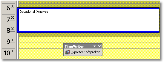 188 e imewriter PO Manual Outlook-afspraken importeren Exporteren vanuit Outlook 1. Selecteer in de agenda de afspraken die u in imewriter wilt importeren. 2.