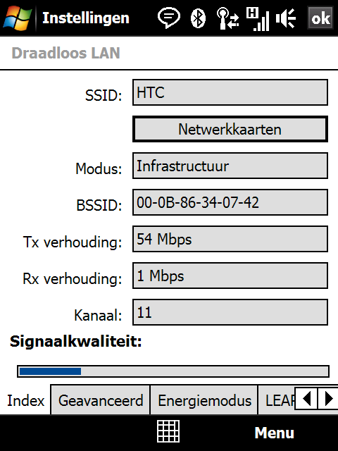 144 Internet Opmerking Wi-Fi-netwerken laten zich als het ware vinden, u hoeft geen extra stappen te doorlopen om uw toestel met een Wi-Fi-netwerk te verbinden.