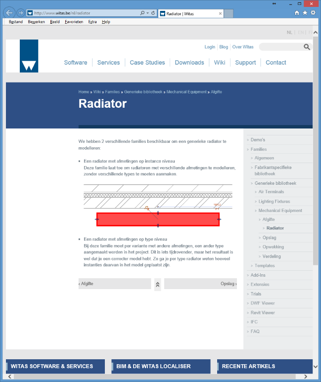 blad 14 REVIT Multidiciplinair Samenwerken C3A-Witas Workshop 18 mrt 2015 In het C3A-Gebouwmodel zijn ook al Rooms voor iedere ruimte voorbereid.