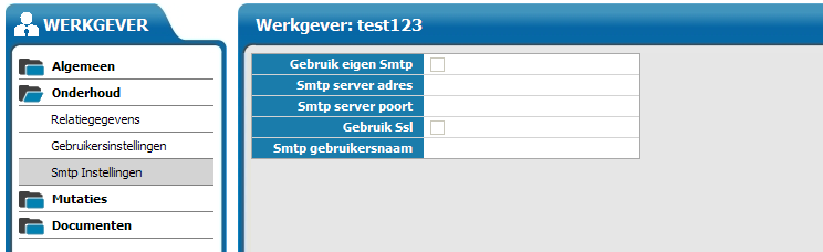 Onderhoud SMTP instellingen In sommige gevallen mag u niet in naam van iemand anders een e-mail sturen. Sommige providers blokkeren dit.