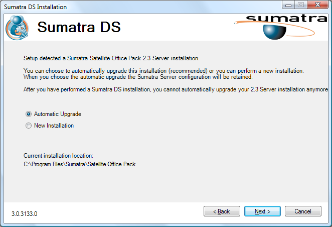 3. Installatie Voor de installatie van de verschillende Sumatra DS Productlijnen (Basic, Professional en Universal) is een universele setup beschikbaar, waarmee deze productlijnen en de componenten