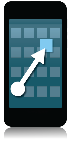 Apps minimaliseren en actieve frames weergeven Wanneer u een app minimaliseert, wordt het als actieve frame weergegeven op het beginscherm.