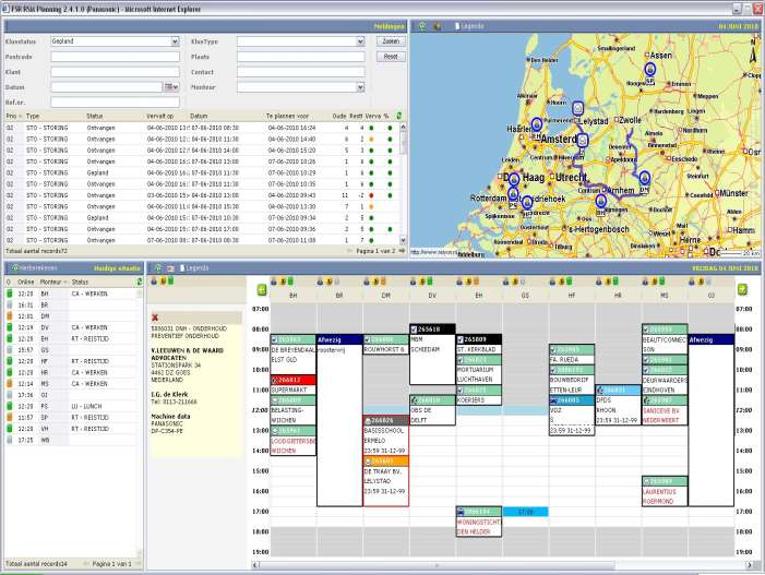 Service Management SERVICE MANAGEMENT Gecombineerd overzichtsscherm