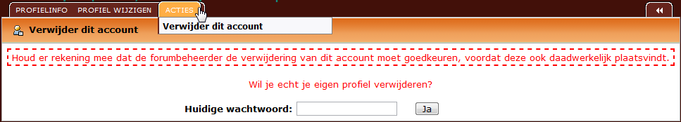 9.2.5 Persoonlijke berichten Profiel aanpassen naar eigen voorkeur De instellingen voor privéberichten kunnen ook aangepast worden via het persoonlijk profiel.