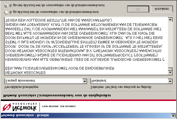 VirusScan Enterprise installeren 2 Lees de productinformatie: a b Klik op Leesmij-bestand inzien om het LEESMIJ-bestand weer te geven en klik vervolgens op OK om terug te keren naar het