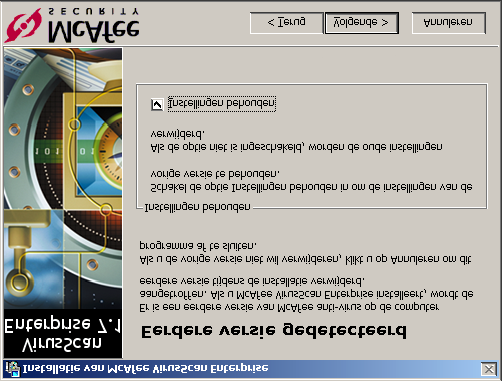 De software installeren 6 Vanaf dit punt verschilt de procedure afhankelijk van de vraag of u de software voor het eerst installeert of de software over een eerdere versie heen installeert:!