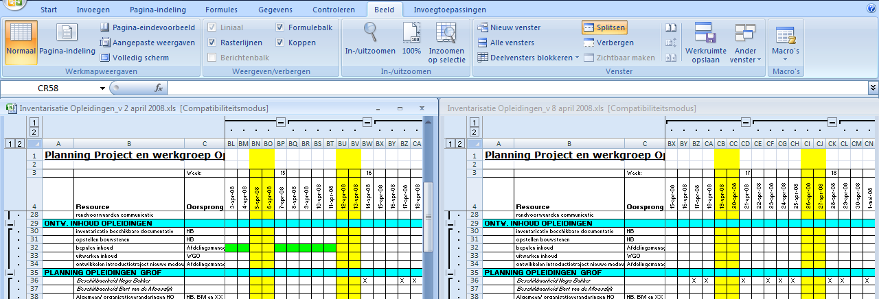 4. MS Excel 2007 diverse wijzigingen Grote werkbladen MS Excel biedt ondersteuning aan ruim 1 miljoen rijen en 16.384 kolommen. Kortom; woningcorporaties kunnen groeien naar meer dan 100.00 vhe s.