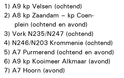 Daarbij is gedetailleerd gekeken naar uiteenlopende verkeerskundige indicatoren zoals verhoudingen tussen intensiteit en capaciteit (vraag en aanbod) op het wegennet, reistijden op voorbedachte