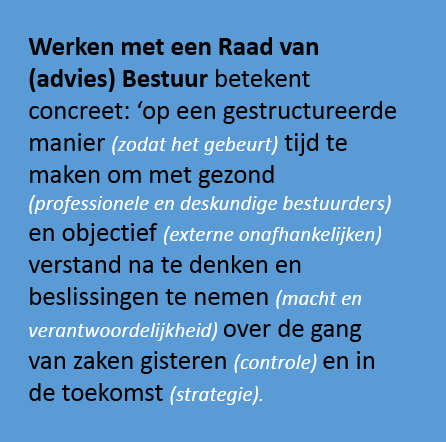 2. Familiebedrijven en CORPORATE GOVERNANCE Hebt u nog geen corporate- (familie) governance blijf dan a.u.b. niet langer treuzelen.