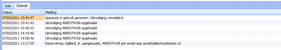 Inzien en wijzigen Omschrijvingen kunnen worden gewijzigd. Maestro-gebruik kan worden geblokkeerd. Dat betekent dat er geen uitwisseling van data meer mogelijk is.