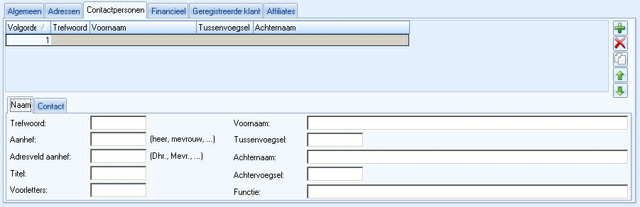 114 LogiVert Mijn Webwinkel 5.5 Klik rechts in het venster. Het adrestype Factuuradres wordt automatisch toegevoegd in het veld A drestype.