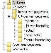 Creëren en configureren van een nieuwe administratie/winkel inclusief vormgeving 55 Geef een omschrijving van het nummer. Klik op 2.