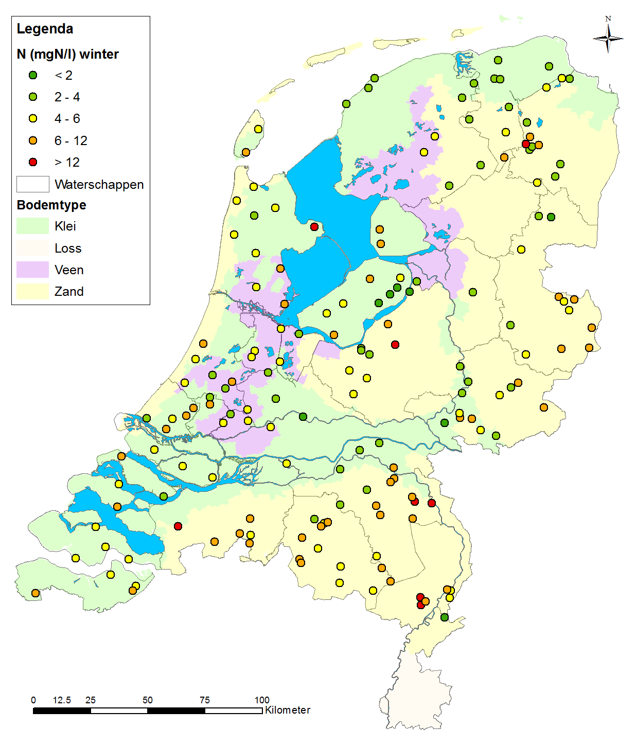 F Regionale verdeling concentraties Figuur F.