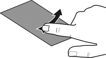 Basistoepassing 21 Een item slepen Tik op het item en houd dit vast, en schuif vervolgens met uw vinger over het scherm. Het item volgt uw vinger.