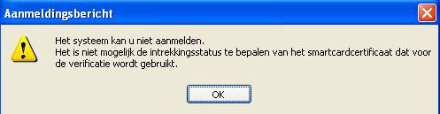 4 Probleemoplossing 4.1 Mogelijke foutmeldingen bij aanmaken eigen smartcards Tijdens de configuratie van smartcard logon kunnen er op een aantal momenten foutmeldingen komen.