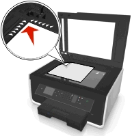 Faxen 86 Faxen verzenden ADI Glasplaat Gebruik de glasplaat voor losse pagina's, kleine items (zoals briefkaarten of foto's), transparanten, fotopapier of dunne voorwerpen (zoals knipsels uit
