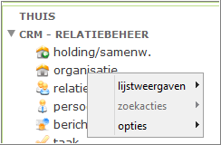 9 Lijstweergaven, zoekacties & opties In Newbase zitten vooraf gedefinieerde lijsten, zoekacties & opties om snel en efficiënt te kunnen zoeken en werken.