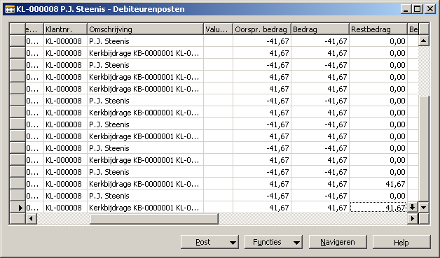 Berekende velden In sommige schermen komen velden voor waarin een berekening wordt uitgevoerd.