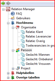 5 Verzamelen & Selecteren van Personen & Organisaties Wanneer u nu op het plusje voor Organisatie in de boomweergave klikt, ziet u dat de Verzameling toeleveranciers in Groningen is toegevoegd.