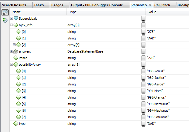 3 Opzetten server 18 De twee laatste waarden worden ook vaak geconfigureerd in het xdebug.ini of php.ini bestand, maar eigenlijk zijn ze overbodig omdat dit de standaardwaarden zijn.