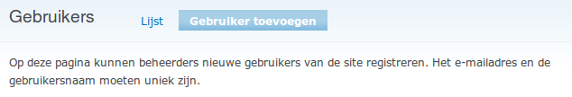 De beheerder kan hier best opgeven dat de gebruiker dient geïnformeerd te worden over het nieuwe account.