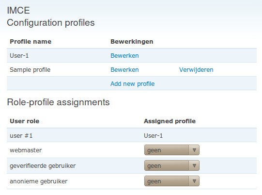 .. Ook de map waarin de server de afbeeldingen mag plaatsen, hoeveel afbeeldingen er mogen ingediend worden, enz... Al deze instellingen worden ingesteld in een zogenaamd profiel.