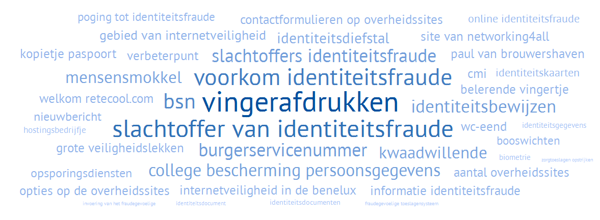 10 8 6 4 2 0 2004 2005 2006 2008 2009 2011 2012 2013 government action on the topic increase of identity fraud prevalence of identity fraud prominent example of ID fraud Figuur 1: aanleiding voor