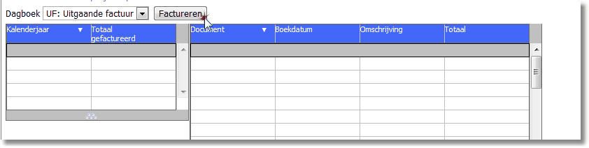 Timesheets 183 Overzicht forfait 14.3 Facturatie Klik op "Timesheet factureren" om de gepresteerde uren te factureren.