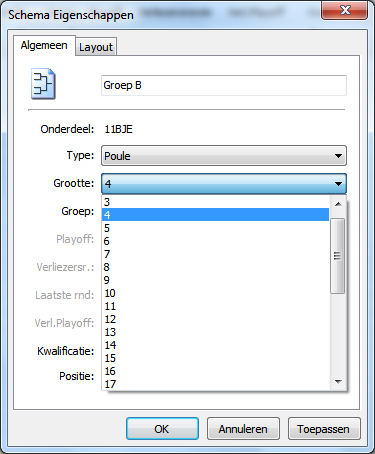 Het is ook mogelijk om nog extra schema s toe te voegen, bv.