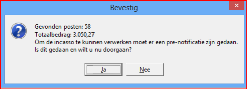 De output van de incasso bestaat uit een betalingsbestand SDD (F) of SDD(R) <ddmmjj><999999>.xml of beide SDD (F) of SDD(R) <ddmmjj><999999>.