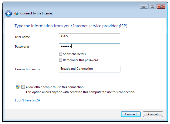 9. Selecteer Connect to the Internet (Verbinding maken met het internet) en klik op Next (Volgende). 10. Selecteer Broadband (PPPoE) (Breedband (PPPoE)) en klik op Next (Volgende). 11.