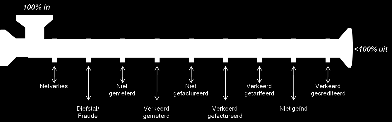 1. Introductie Industrie experts schatten dat in de praktijk bijna alle energieleveranciers jaarlijks tussen de 2 en 4% van de omzet niet factureren en incasseren door diefstal, fraude of